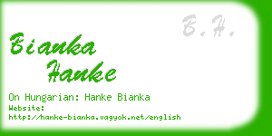 bianka hanke business card